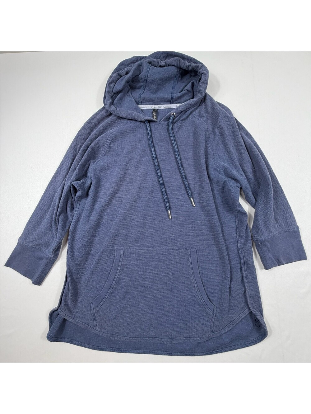 Calvin Klein Performance Women's Blue Hooded Pullover Sweatshirt Size L/G